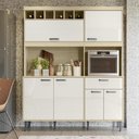 Ver imagem 2 de Armário Cozinha Dakota 1.6 Adega Porta Superior Basculante Gaveta com Organizador de Talheres -