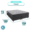 Ver imagem 3 de Cama Box + Colchão Casal D33 Iso100 Ortobom