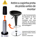 Ver mais imagens de Kit 02 Un Banquetas Giratória Alta Tulipa Lotus Assento Abs