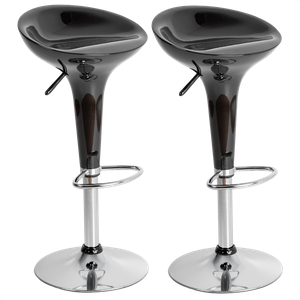 Kit 02 Un Banquetas Giratória Alta Tulipa Lotus Assento Abs