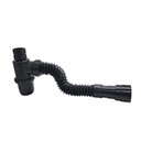 Ver imagem 1 de Kit Sifão Copo Preto para Lavatório Cuba Pia sem Ladrão e Válvula ABS Preta