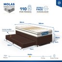 Ver mais imagens de Cama Box com Auxiliar + Colchão de Molas Ensacadas Double Face Pillow Euro Alfa Probel Solteiro 88cm