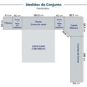 Ver imagem 5 de Guarda-Roupa Modulado de Canto Obliquo 8 Peças 9 Portas Orion CabeCasa MadeiraOriginals