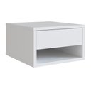 Ver imagem 1 de Mesa de Cabeceira Suspensa 1 Gaveta B87 Branco Novam Branco