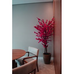 Arvore Artificial Pessegueira Pink Tronco Natural - 1