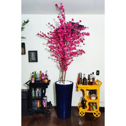 Arvore Artificial Pessegueira Pink Tronco Natural - 4