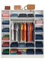 Ver imagem 7 de Armário Closet Modular 12 Prateleiras em Colméia e Arara Cabideiro Ana Branco