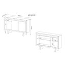 Ver imagem 3 de Balcão de Escritório ME4120 c/ 3 Portas Branco - Tecno Mobili