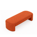 Ver imagem 3 de Recamier Puff Decorativo Fly 110cm Cama Casal Estofados:terra Cota