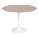 Ver imagem 1 de Mesa Saarinen Redonda Imbuia 137cm - Base Branca