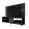 Painel e Rack para TV Felicity Preto Velluto Cacau - 2