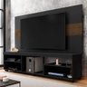 Painel e Rack para TV Felicity Preto Velluto Cacau - 1