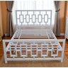 Cama Casal Robusta Aço Ferro Tamanho Queen 158cmx198cm Cor Branco Estilo Industrial Ca-01 - 2