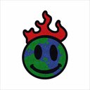 Ver imagem 2 de Tapete Planeta Pegando Fogo para Decoração de Quarto, Sala e Demais.