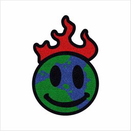 Tapete Planeta Pegando Fogo para Decoração de Quarto, Sala e Demais. - 2