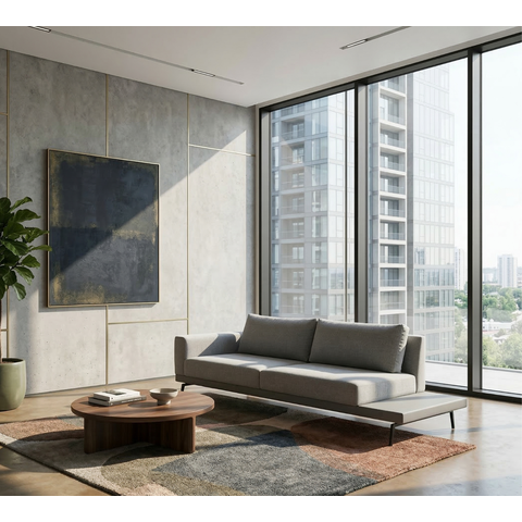 Sofá Game 4 Lugares 240 Living Contemporâneo