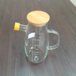 Jarra Água Suco Home&co com Tampa Bambu Borossilicato 650ml 20x9x9cm Transparente - 4