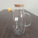 Ver imagem 2 de Jarra Água Suco Home&co com Tampa Bambu Borossilicato 650ml 20x9x9cm Transparente