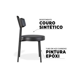 Cadeira Ster Couríssimo Preto - Belliv Decor - 7