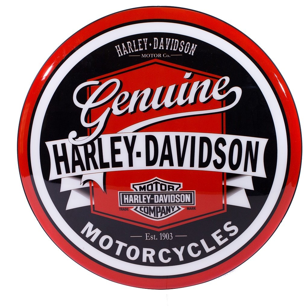 Luminoso de Parede Harley Davidson Retrô Vintage para Bar, Garagem, Churrasqueira, Espaço Gourmet