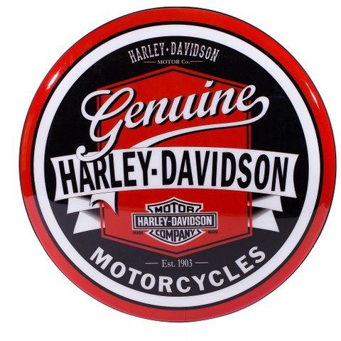 Luminoso de Parede Harley Davidson Retrô Vintage para Bar, Garagem, Churrasqueira, Espaço Gourmet