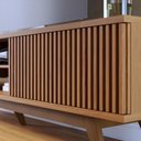 Ver imagem 3 de Rack para TV até 75 Polegadas com Ripado e 4 Portas Fortaleza - Colibri