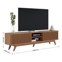 Ver imagem 7 de Rack para TV até 75 Polegadas com Ripado e 4 Portas Fortaleza - Colibri