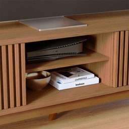 Rack para TV até 75 Polegadas com Ripado e 4 Portas Fortaleza - Colibri - 2