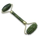 Ver imagem 5 de Kit 2 Rolo Massageador Facial Pedra de Jade + Placa Gua Sha