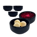 Ver imagem 1 de Kit 15 Mini Manteigueira Individual para Restaurante Porcelana Preta 60ml Porta Geléia para Hotel