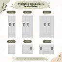 Ver imagem 7 de Quarto de Bebê Completo com Berço Americano 3 em 1 e Colchão Incluso Flor Multimóveis MP4934