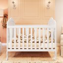 Ver imagem 4 de Berço Mini Cama 3 em 1 com Capitonê 100% MDF Maya Espresso Móveis