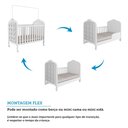 Ver imagem 6 de Berço Mini Cama 3 em 1 com Capitonê 100% MDF Maya Espresso Móveis