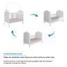 Berço Mini Cama 3 em 1 com Capitonê 100% MDF Maya Espresso Móveis - 6