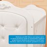 Berço Mini Cama 3 em 1 com Capitonê 100% MDF Maya Espresso Móveis - 9
