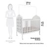Berço Mini Cama 3 em 1 com Capitonê 100% MDF Maya Espresso Móveis - 4