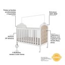 Ver imagem 4 de Berço Mini Cama 3 em 1 com Capitonê 100% MDF Maya Espresso Móveis