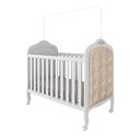 Ver imagem 2 de Berço Mini Cama 3 em 1 com Capitonê 100% MDF Maya Espresso Móveis