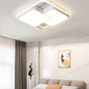 Ver imagem 2 de Luminária de Led de Sobrepor Quadrada Bivolt 32w 3 em 1 com Luz Central Dupla:branco