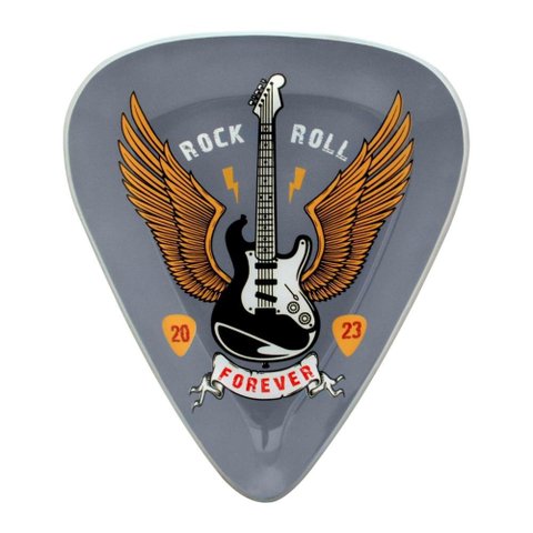 Presente Pai Prato Palheta Petisqueira de Vidro Cinza