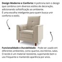 Ver imagem 5 de Poltrona para Sala Confortável Decorativa Londres Linho Bege