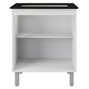 Ver imagem 3 de Balcao para Cooktop 4 Bocas 2p 75 Cm Jade Branco Mobbs