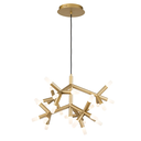 Ver imagem 5 de Pendente Manaca Dourado e Branco (d)72cm 25x3w 3000k 4500lm - Bd003s