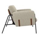 Ver imagem 4 de Kit 02 Poltronas Cadeira Versátil Serrana - Zahav Estofados:bege Bouclé Courino Sintético