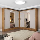 Ver imagem 1 de Closet Casal Duplo Fortaleza 6 Portas Plus 12 Prateleiras Cinamomo com Off White