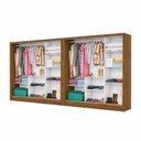 Ver imagem 2 de Closet Casal Duplo Fortaleza 6 Portas Plus 12 Prateleiras Cinamomo com Off White