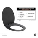 Ver imagem 2 de Assento Termofixo com Soft Close para Vaso Sanitário Aquarela Pingoo.casa - Preto