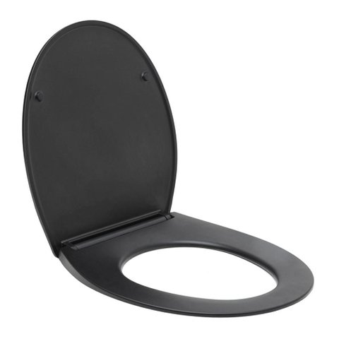 Assento Termofixo com Soft Close para Vaso Sanitário Aquarela Pingoo.casa - Preto