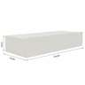 Rack Aparador Elegance Suspenso 80cm Sala Quarto 1 Gaveta Off White - 7