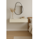 Ver imagem 3 de Rack Aparador Elegance Suspenso 80cm Sala Quarto 1 Gaveta Off White